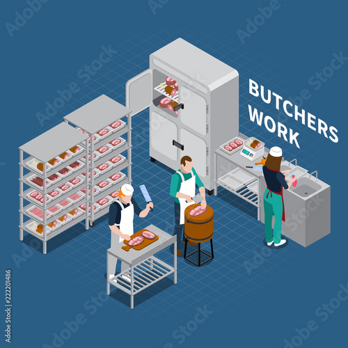 Butchery Shop Floor Background