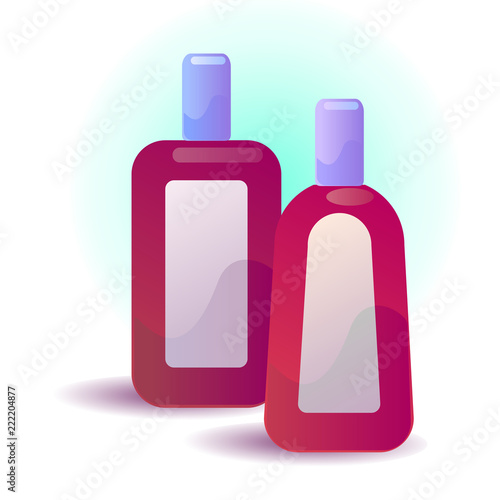 Cosmetic flacons vector illustration for web design