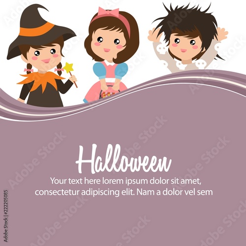 cute happy halloween sorceress monster hair costume
