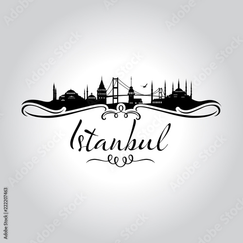 istanbul logo, icon and symbol vector illustration