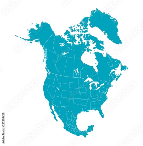 Map of North America