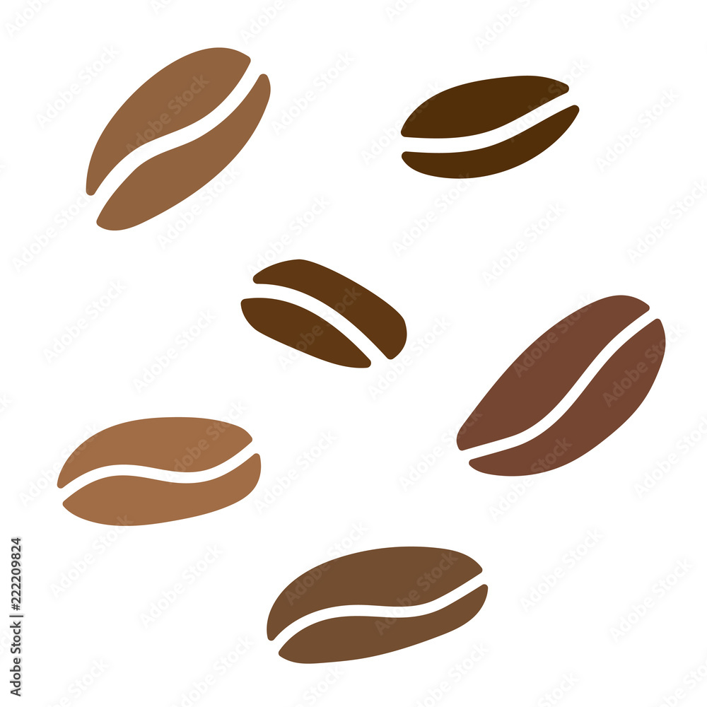 coffe beans background- vector illustration