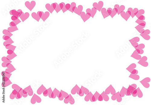 Marco de corazones de amor.
