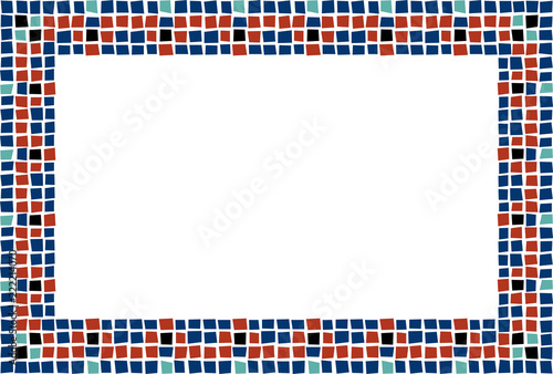 Fondo de mosaico de diferentes colores.