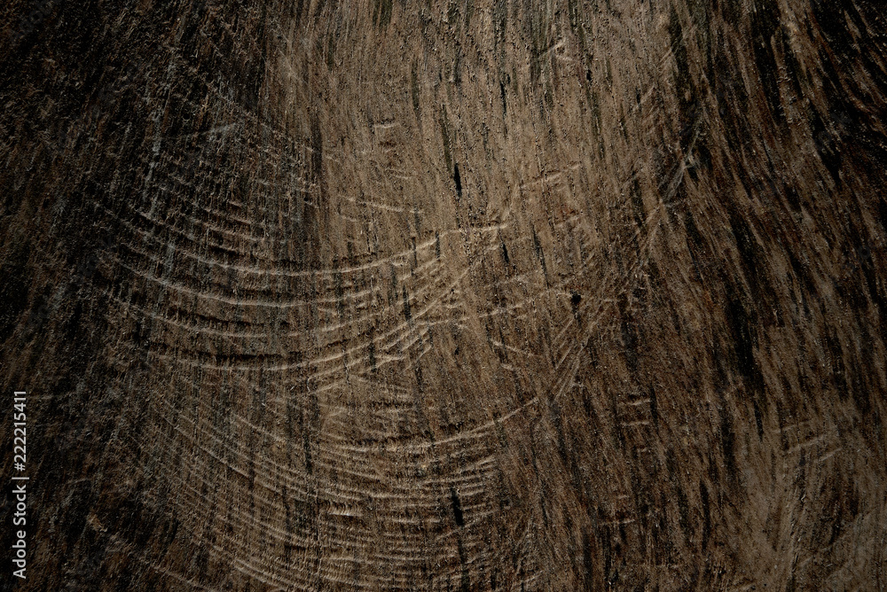 Fototapeta premium Wood texture with sawtooth traces closeup for background.