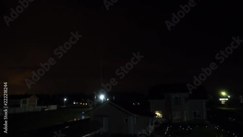 Wallpaper Mural Flashes of lightning in the night sky Torontodigital.ca