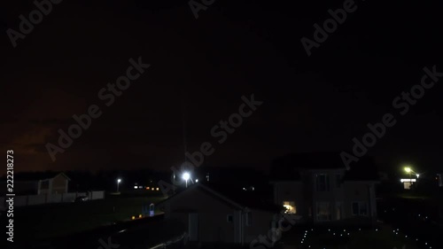 Wallpaper Mural Flashes of lightning in the night sky Torontodigital.ca