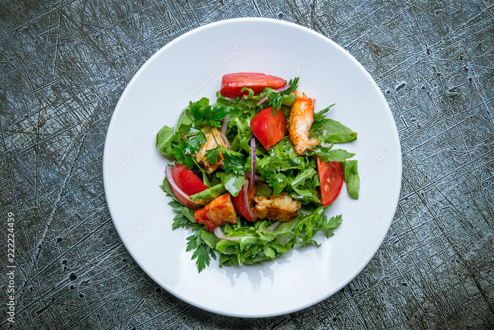 salad with crab meat and tomatoes salad with crab meat and tomatoes