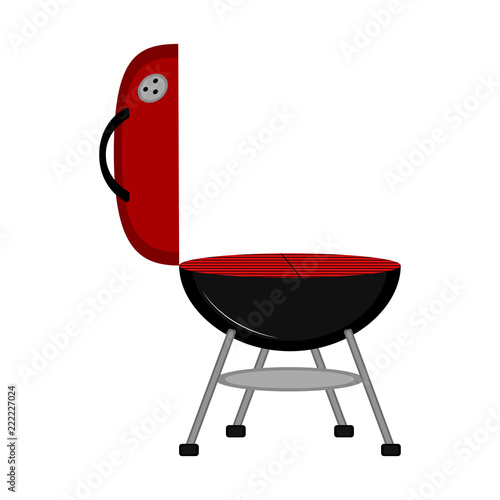 Isolated barbecue grill icon