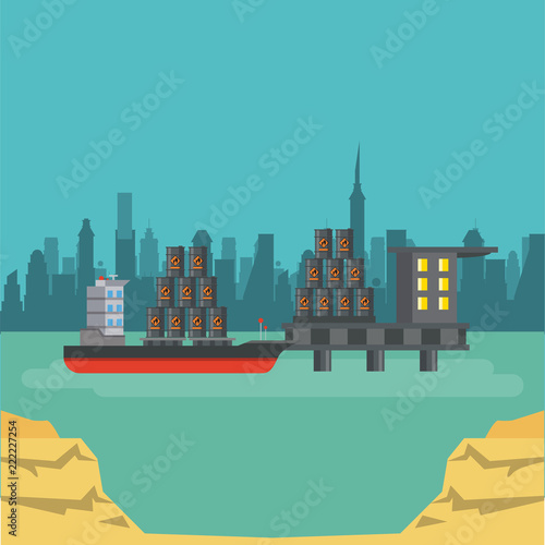 Petroleum industry concept