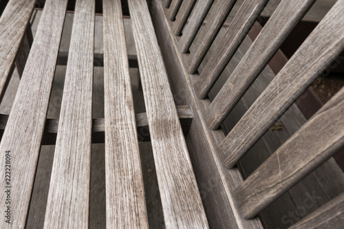 closeup wooden bench
