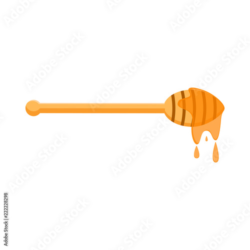 Isolated honey stick icon