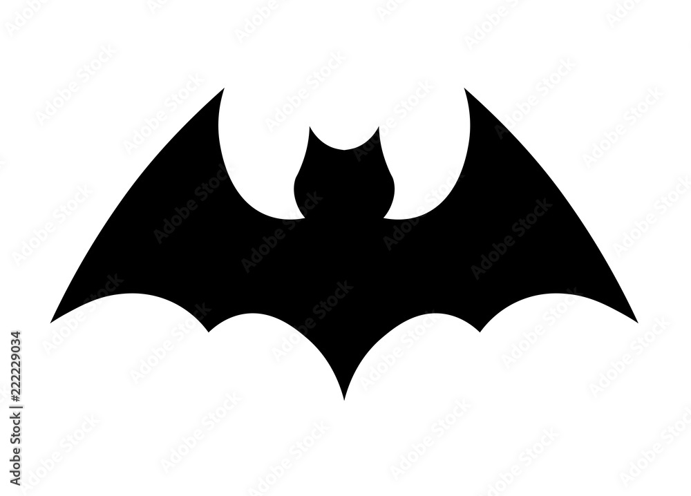 Halloween black bat icon. Halloween symbol. vector silhouettes of bats Halloween black bat icon. Halloween symbol. vector silhouettes of bats