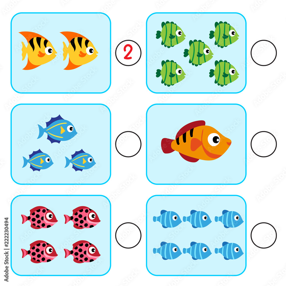 Fototapeta premium math game vector design for kid