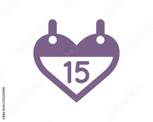 heart date love valentine amour romance romantic lover image vector icon logo symbol