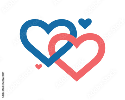 heart love valentine amour romance romantic lover image vector icon logo symbol