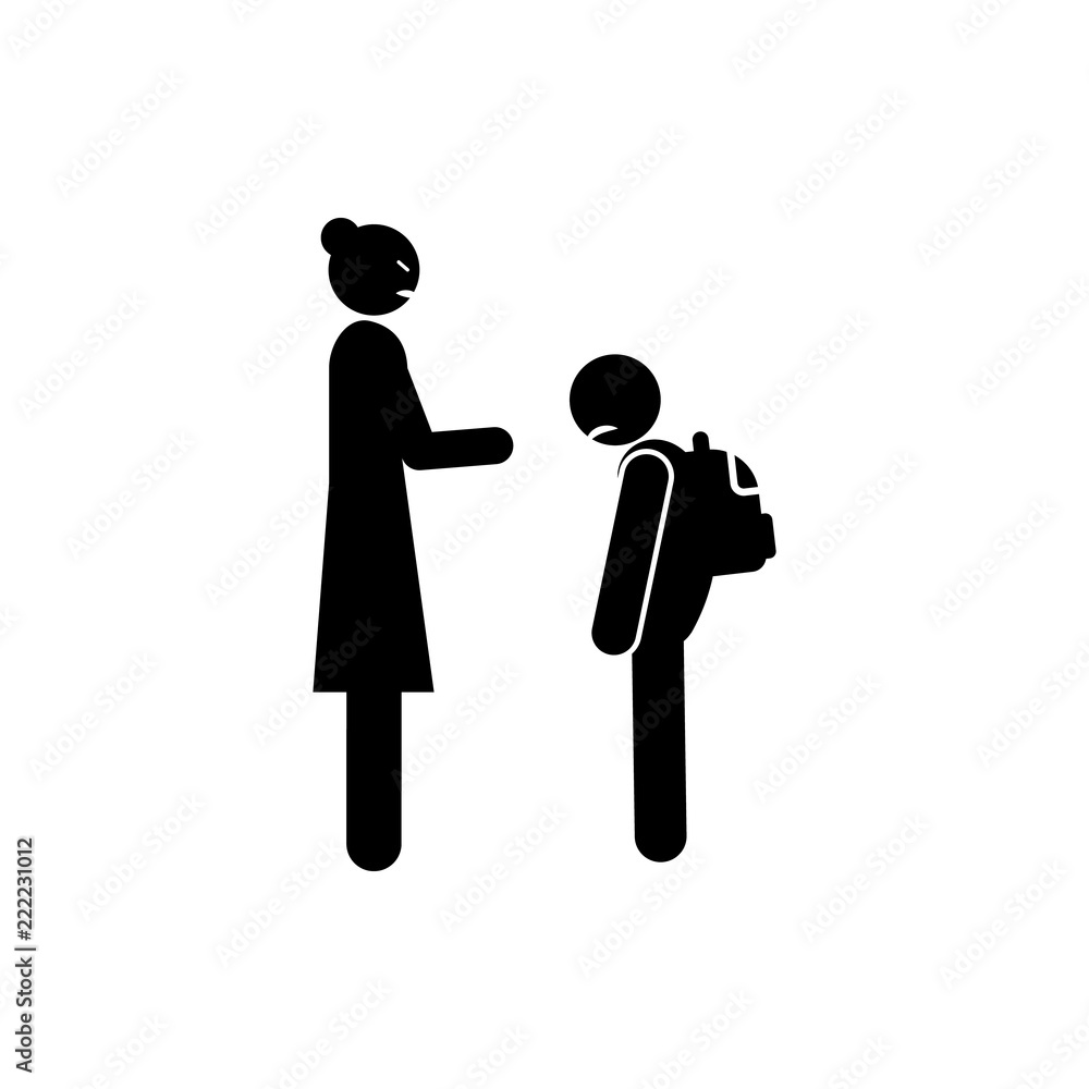dissatisfied teacher icon. Element of back to school icon for mobile concept and web apps. Glyph dissatisfied teacher icon can be used for web and mobile dissatisfied teacher icon. Element of back to school icon for mobile concept and web apps. Glyph dissatisfied teacher icon can be used for web and mobile