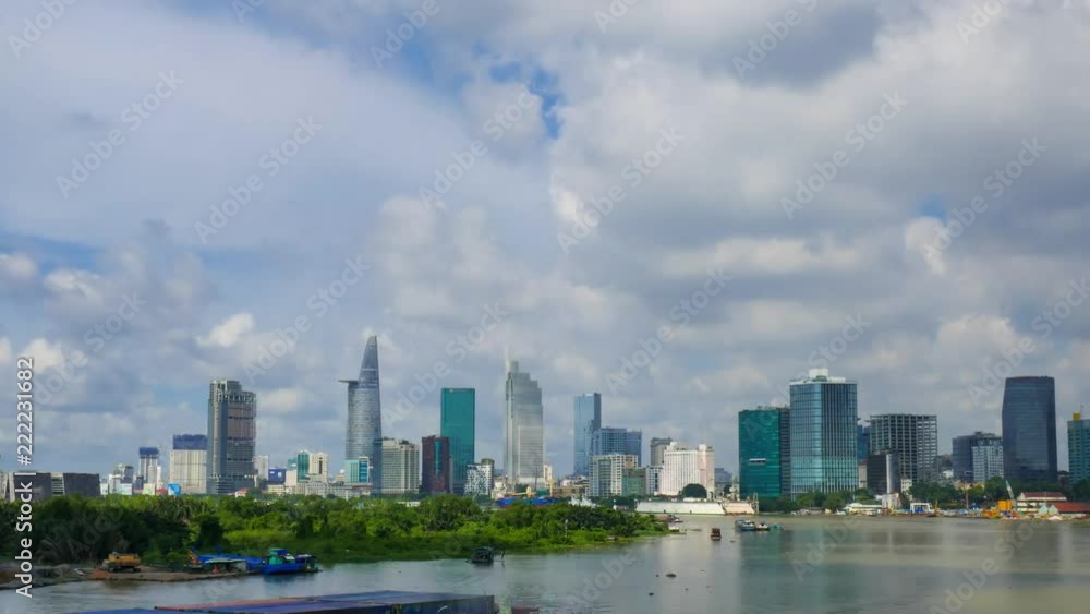 Timelapse or time lapse video of high building and skyscraper in center of Ho Chi Minh city. Royalty high-quality free stock footage time lapse of Ho Chi Minh City with development buildings Timelapse or time lapse video of high building and skyscraper in center of Ho Chi Minh city. Royalty high-quality free stock footage time lapse of Ho Chi Minh City with development buildings