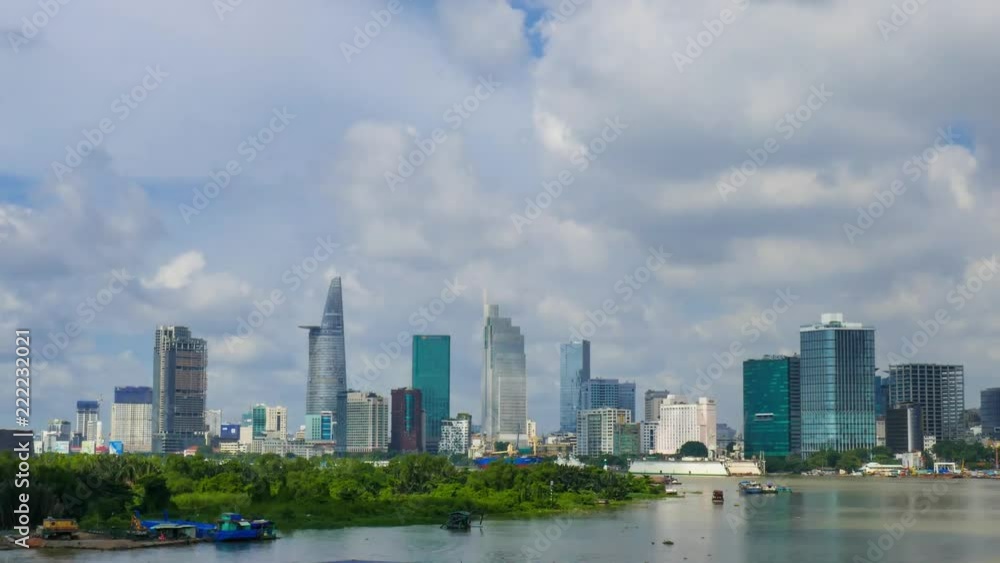 Timelapse or time lapse video of high building and skyscraper in center of Ho Chi Minh city. Royalty high-quality free stock footage time lapse of Ho Chi Minh City with development buildings Timelapse or time lapse video of high building and skyscraper in center of Ho Chi Minh city. Royalty high-quality free stock footage time lapse of Ho Chi Minh City with development buildings