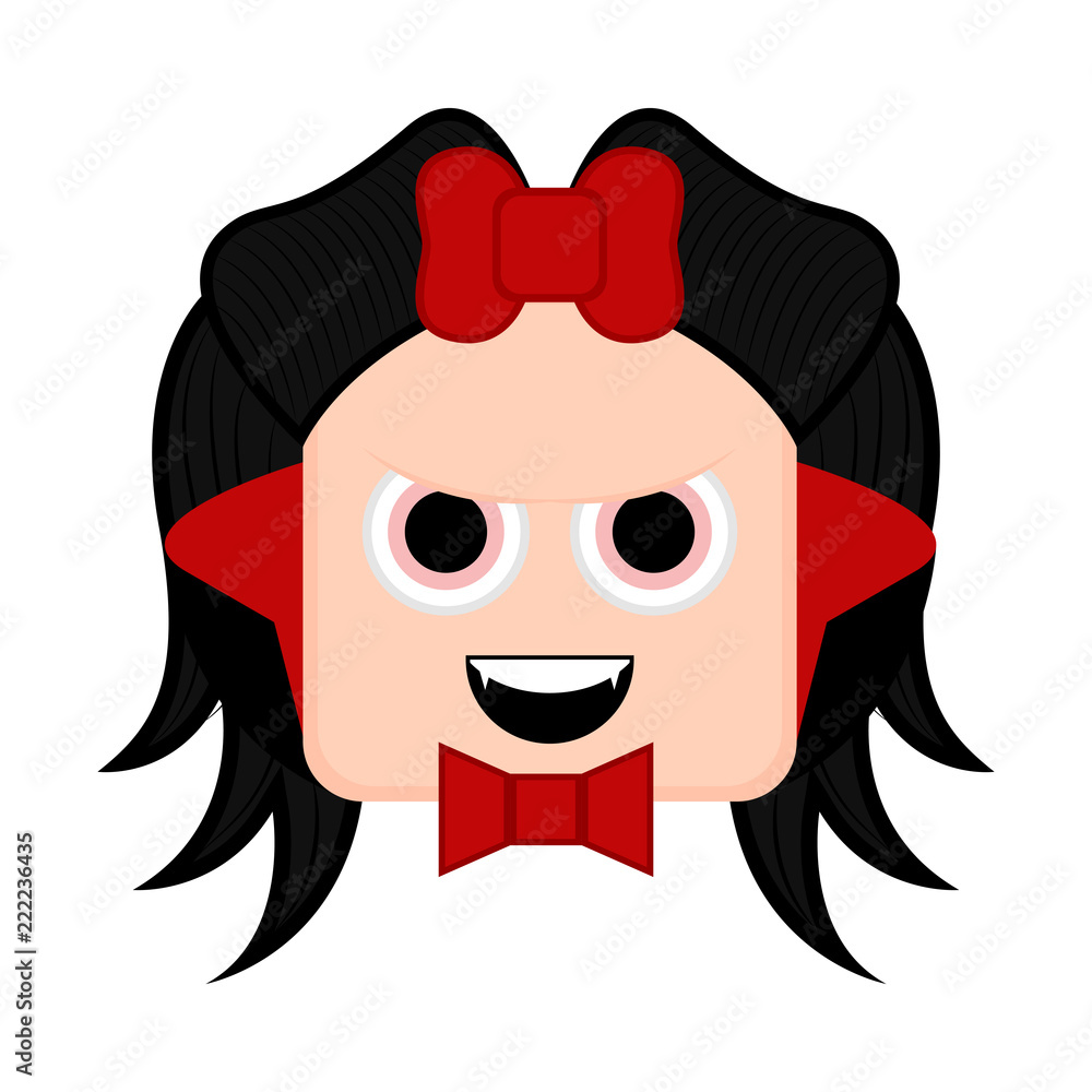 Cute halloween vampire cartoon character Cute halloween vampire cartoon character