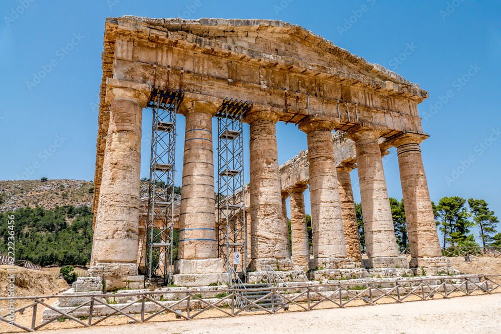 Conservation of Greek Temple in Sicily, Italy Conservation of Greek Temple in Sicily, Italy