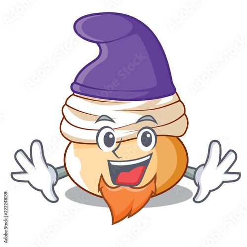 Elf cartoon semla bun with almond paste