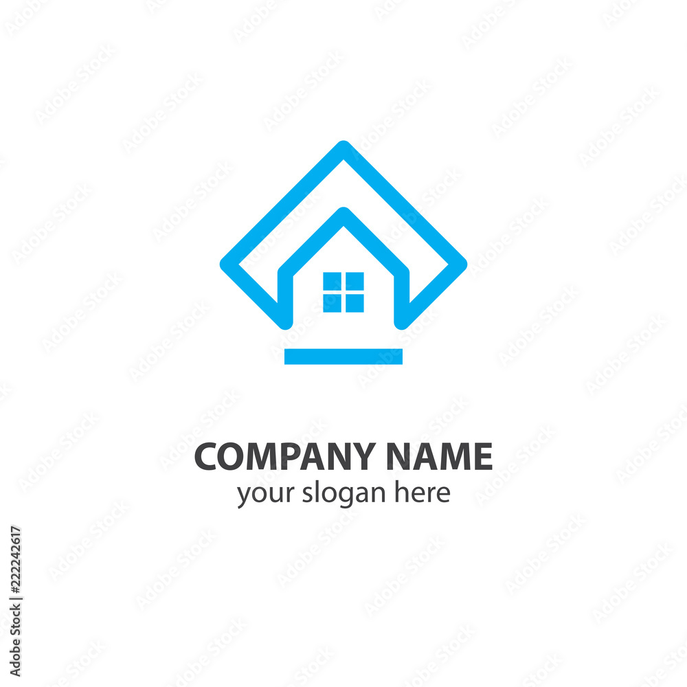 home logo design element, logo design template