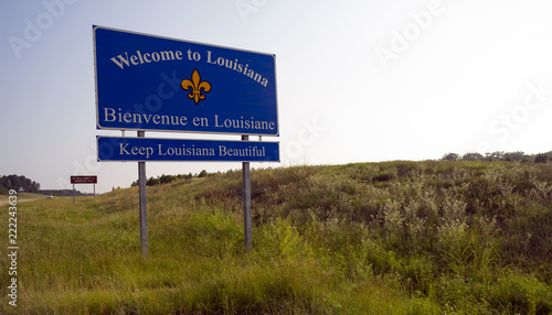 Welcome to Louisiana Highway Sign Southern USA Travel