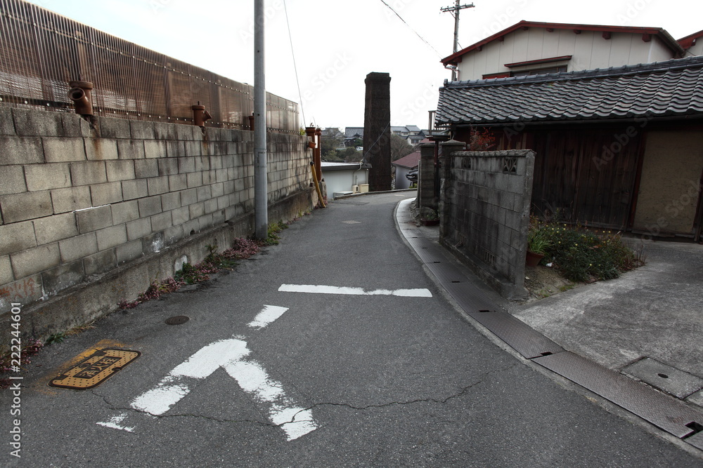 煙突のある風景 煙突のある風景
