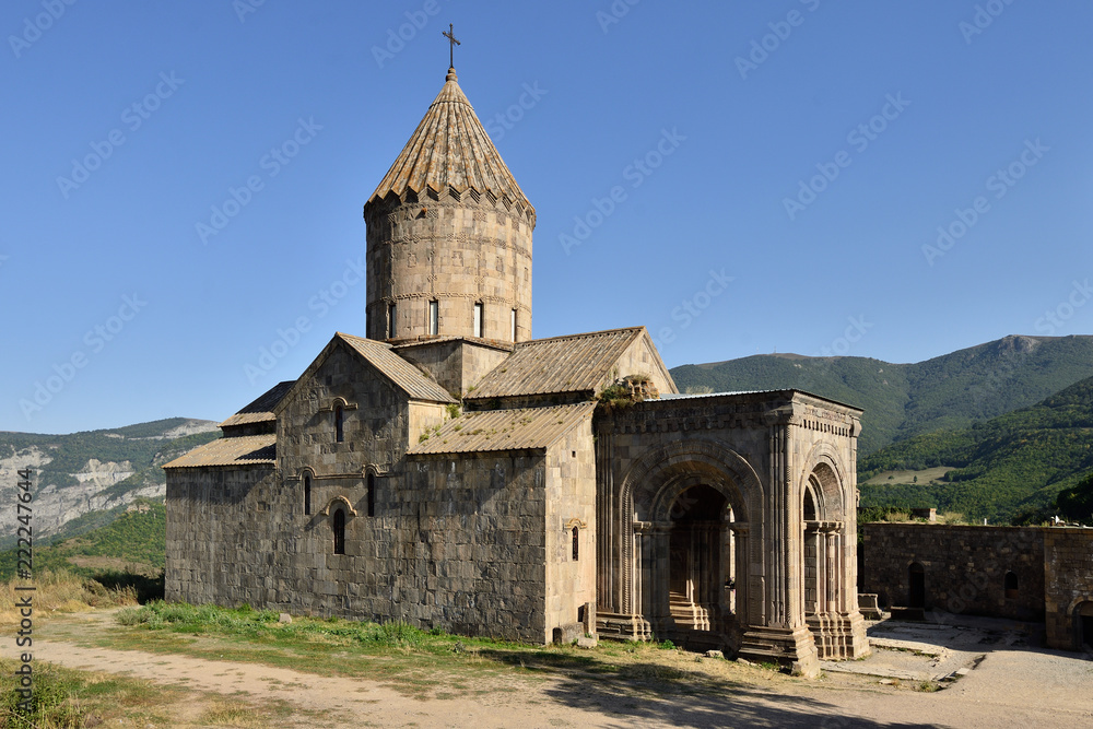 Armenia, Tatev monastery is a 9th century historical monument. It is one of the oldest and most famous monastery complexes in Armenia, Goris city.