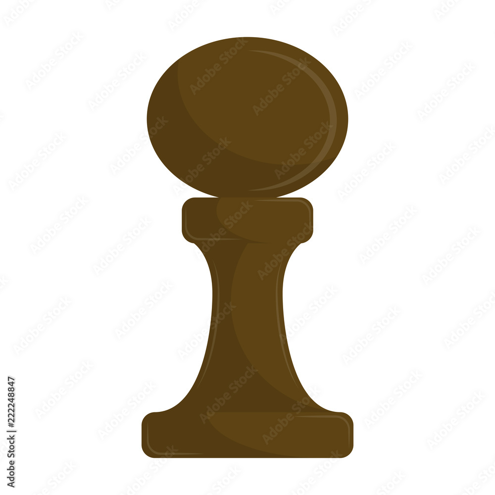 Isolated pawn chess piece icon