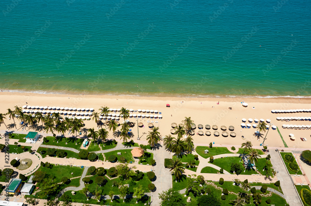Nha Trang beach from 33 floors. I`ve shot this photo when travelling Vietnam in the spring