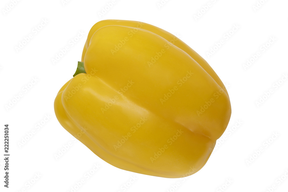 Yellow bell chilli isolated on white background with clipping path Yellow bell chilli isolated on white background with clipping path