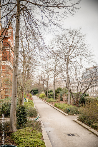 Coulee Verte Rene-Dumont park in Paris, France photo