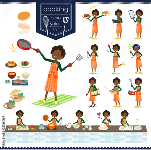 flat type business black women_cooking