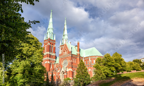 Finland, Helsinki, the Church of St. John. Sights of the capital of Finland. Beautiful city landscape photo