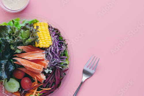 Fresh vegetables with salad...