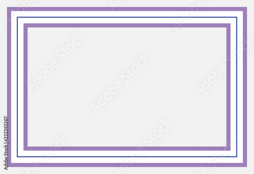 Marco rectangular de color morado.