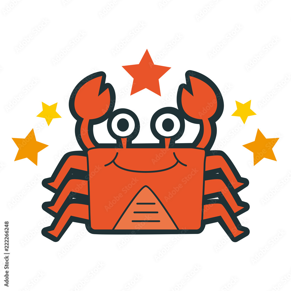 十二星座の蟹座のイラスト 楽しそうに踊ってるカニのキャラクター Stock Vector Adobe Stock 十二星座の蟹座のイラスト 楽しそうに踊ってるカニのキャラクター Stock Vector Adobe Stock