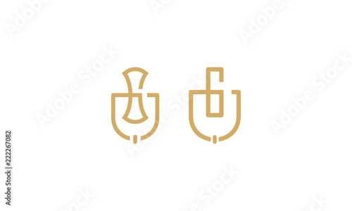 knocker door vector icon logo