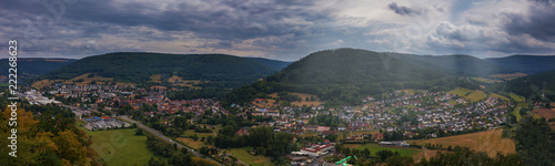 Ausblick über Amorbach im Odenwald photo