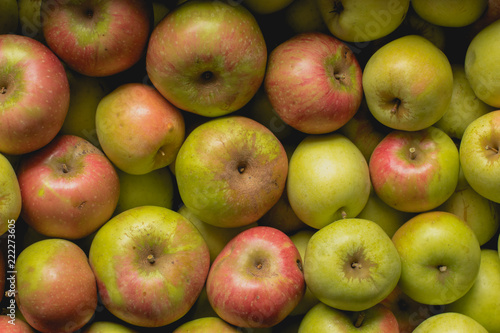 Unbehandelte Äpfel, Bio, Nahaufnahme