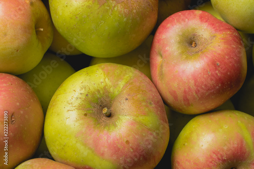 Unbehandelte Äpfel, Bio, Nahaufnahme