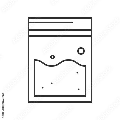 evidence bag, police and investigate related icon editable storke outline
