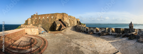 Beautiful panoramic view of Fort San Felipe Del Morro in San Juan, Puerto Rico
 photo