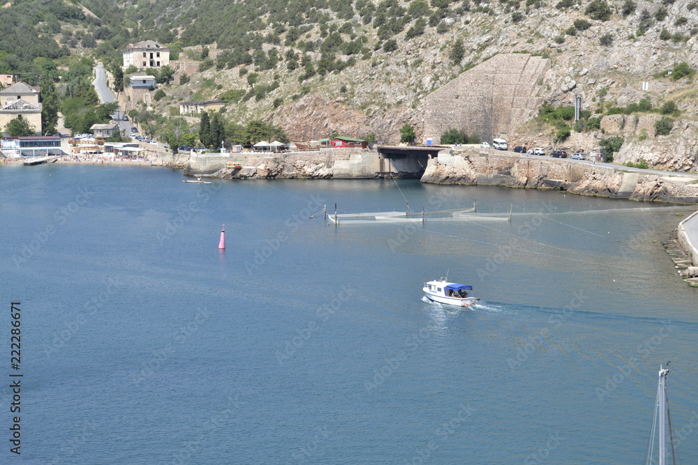 Fototapeta premium boat in the bay