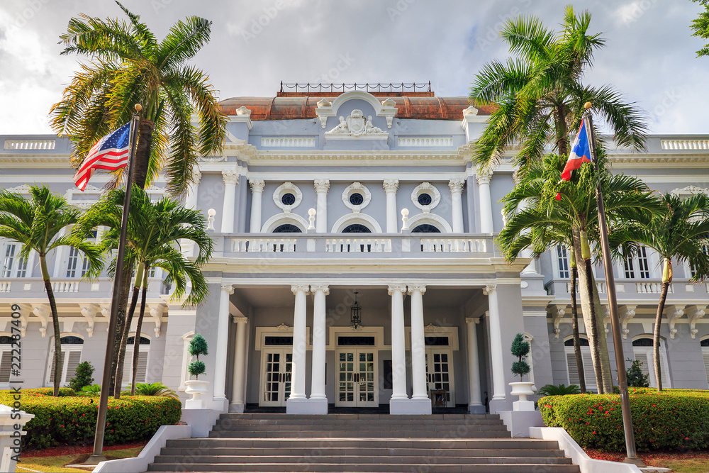 Historic building Antiguo Casino de Puerto Rico in San Juan, in Beaux Arts architecture
