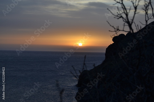 sunset at sea