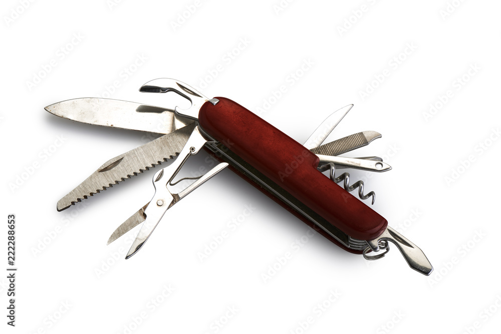 Well used and aged swiss multifunction knife Well used and aged swiss multifunction knife