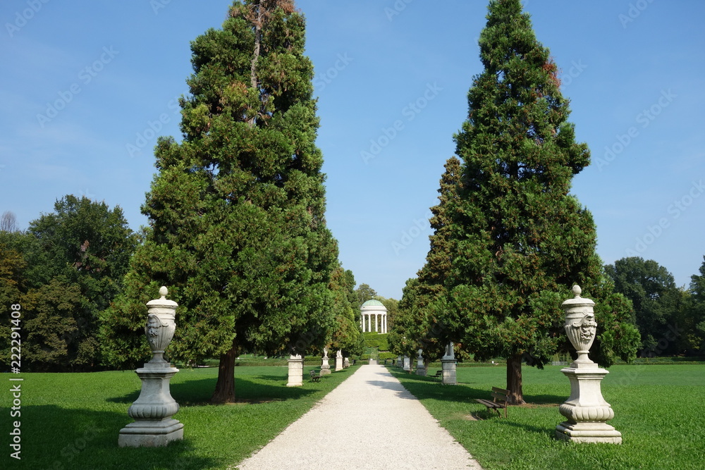 Querini Park in Vicenza town, Italy